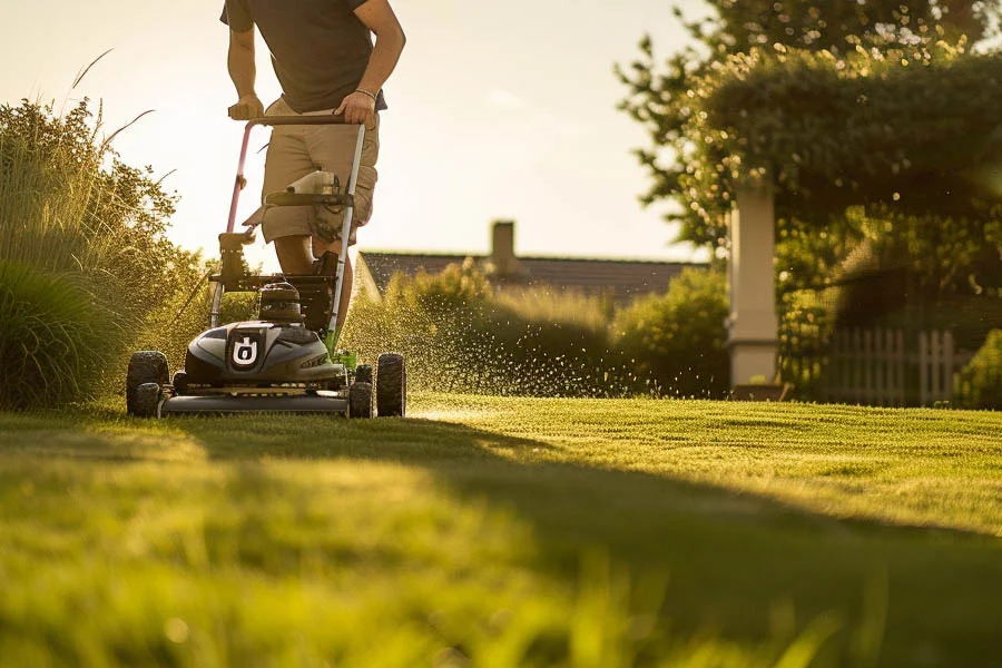 cordless electric lawnmower